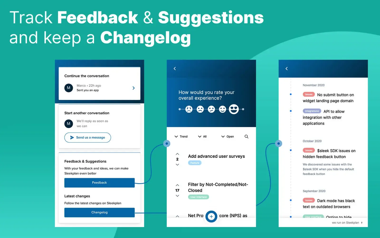 Roadmap and changelog inside the Intercom Messenger